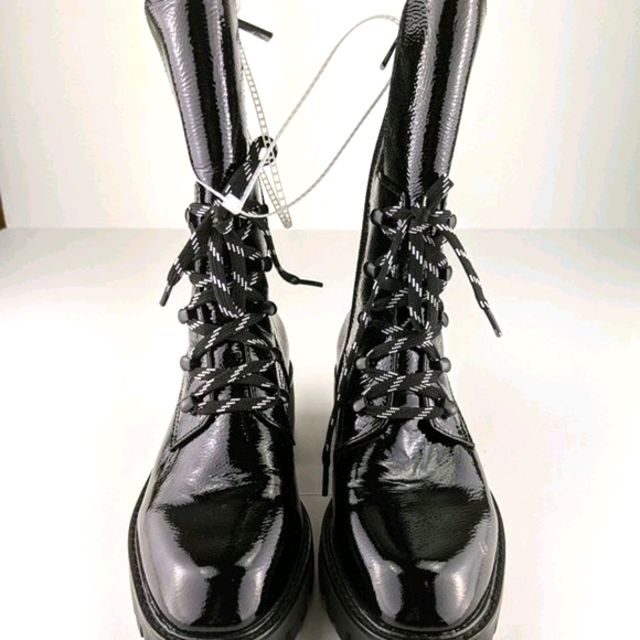 New Donald Pliner Elyas Combat Boot Black Size 6M - Picture 4 of 8